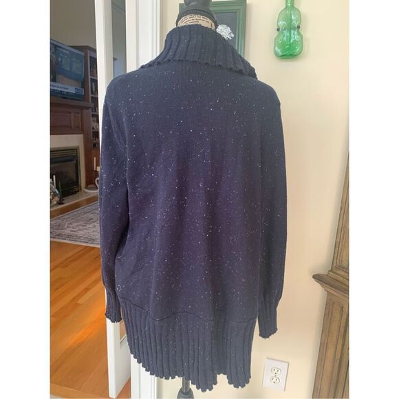 Talbots Donegal Open Front Cardigan Shawl Speckled - Picture 9 of 10